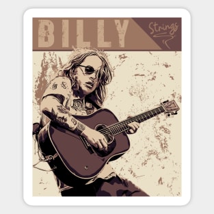 Billy Strings // Brown Vintage  // Country Sticker